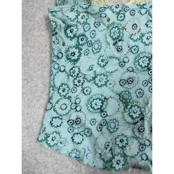 Bebe Womens Size M Y2K Silk Sequin Beaded Cami Tank Top - Picture 13 of 13